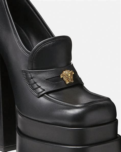 versace loafers platform